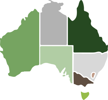 Map of States of Australia